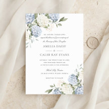 Casamento Floral Elegante Hortênsia Azul Verdura