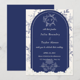 Convites Casamento Floral Elegante Jasminum Sambac