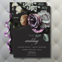 Casamento Floral Elegante Moody Twilight Muted