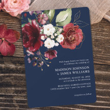 Casamento Floral em Aquarela Clássico Dourado Borg