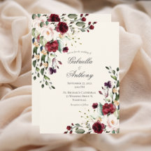 Casamento Floral Eucalyptus Burgundy