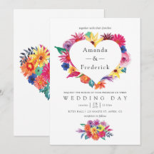 Casamento Floral Fiesta Aquarela