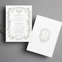 Casamento Floral Francês Clássico Sage Green