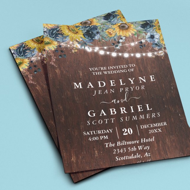 Convites Casamento Floral Girassol Outono Inverno Rústico  (Criador carregado)