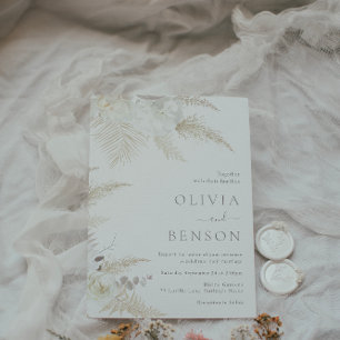 Convites Casamento Floral Gorgeous Boho & Ivory