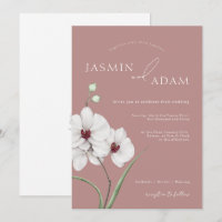 Casamento Floral Inicial Orquídea Branca Rosa Empo