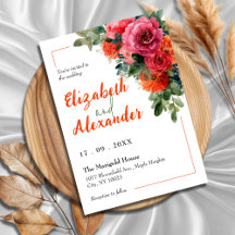 Casamento Floral Laranja-Cor-de-Costura-Cor-de-Cos