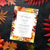 Casamento Floral Laranja e Amarelo -3 Branco