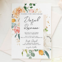 Casamento Floral Laranja Peachy