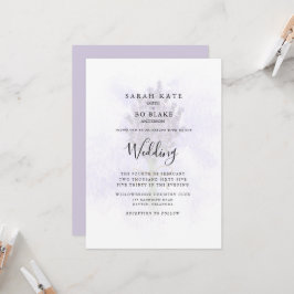 Convites Casamento Floral Lavanda Splash Sem Pais Listados 