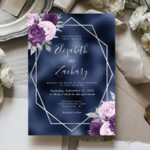 Casamento Floral Lilás Roxo Prata em Folha de Nava