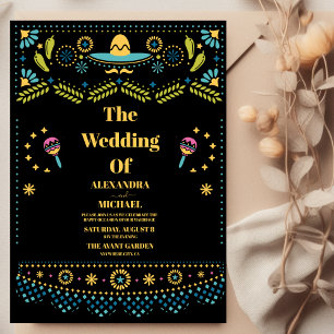 Convites Casamento Floral Mexicano Fiesta Folkart