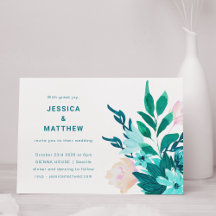 Casamento Floral Minimalista de Emerald Blue Water