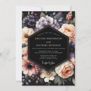 Convites Casamento Floral Místico Lavanda