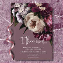 Casamento Floral Moderno Burgundy & Cream