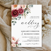 Casamento Floral Moderno e Elegante em Borgonha e
