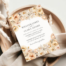 Casamento Floral Moderno Pastel Peony Watercolor