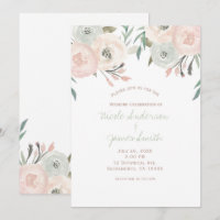 Casamento Floral Moderno Verde Menta Sage Rosa