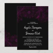 Casamento Floral Moody Black