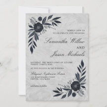 Casamento Floral Moody Black