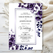 Casamento Floral na moda Purple