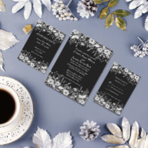 Casamento Floral Negro e Branco