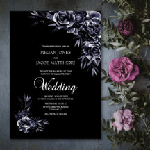 Casamento Floral Negro Elegante