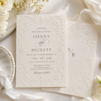 Casamento Floral Ornato Estilo Elegante Creme Em R