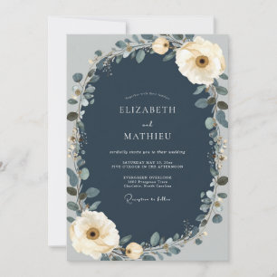 Convites Casamento Floral Outono Flor de Naval