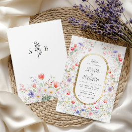 Convites Casamento Floral Pastel Aquarela Jardim de Primave