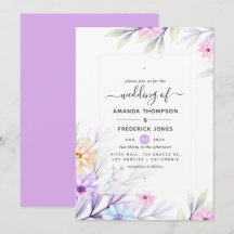 Casamento Floral Pastel Watercolor