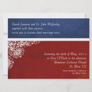 Convites Casamento Floral Patriótico Militar Superdimensio