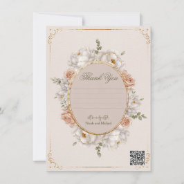 Convites Casamento Floral Peônia Branca e Rosa Corada