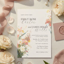 Casamento Floral Pintado com Tonalidade Romântica