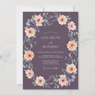 Convites Casamento Floral Poético Rosa