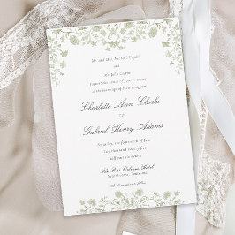 Convites Casamento Floral Primavera Chinoiserie