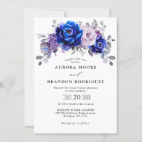 Casamento Floral Real Azul Lilac Roxo