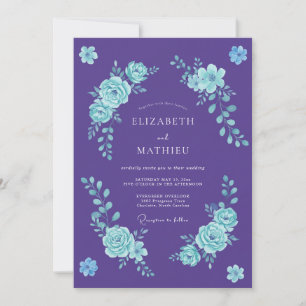 Convites Casamento Floral Romântico de Ámbar