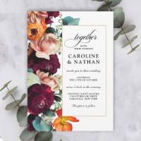 Casamento Floral Romântico de Queda Fresca