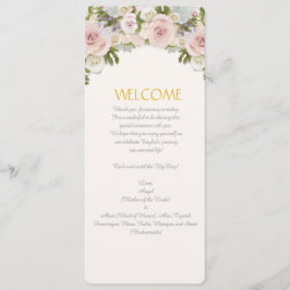 Convites Casamento Floral Romântico Suculento Rosa Menu