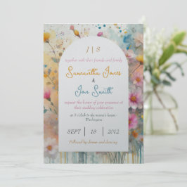 Convites Casamento floral rosa