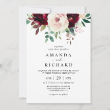Casamento Floral Rosa Bege Burgundy Elegante