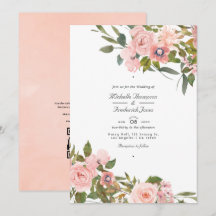 Casamento Floral Rosa Bege e Dourado Rosa
