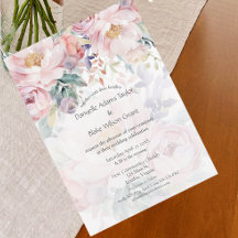 Casamento Floral Rosa Cor de Água Tradicional Mode