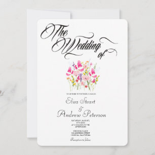 Convites Casamento Floral Rosa Luxo