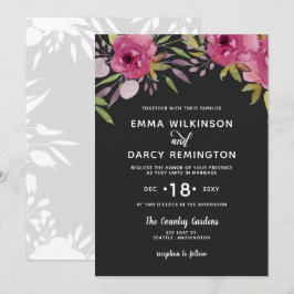 Convites Casamento Floral Rosa-Rosa-De-Aquarela-Russo