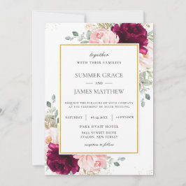 Convites Casamento Floral Rosa Rosa Rosa Rosa Rosa Rosa Esm