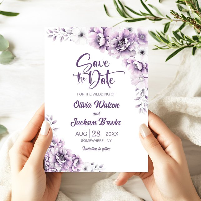 Convites Casamento Floral Rosa Salve a Data (Criador carregado)