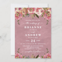Casamento Floral Rosa Selvagem Chic em Flor