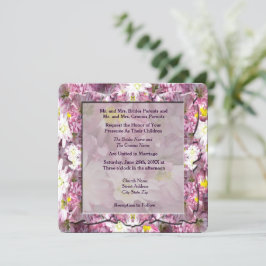 Convites Casamento Floral Roxo Vitoriano